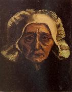 Vincent Van Gogh Head of an old Peasant Woman with White Cap (nn04) china oil painting reproduction